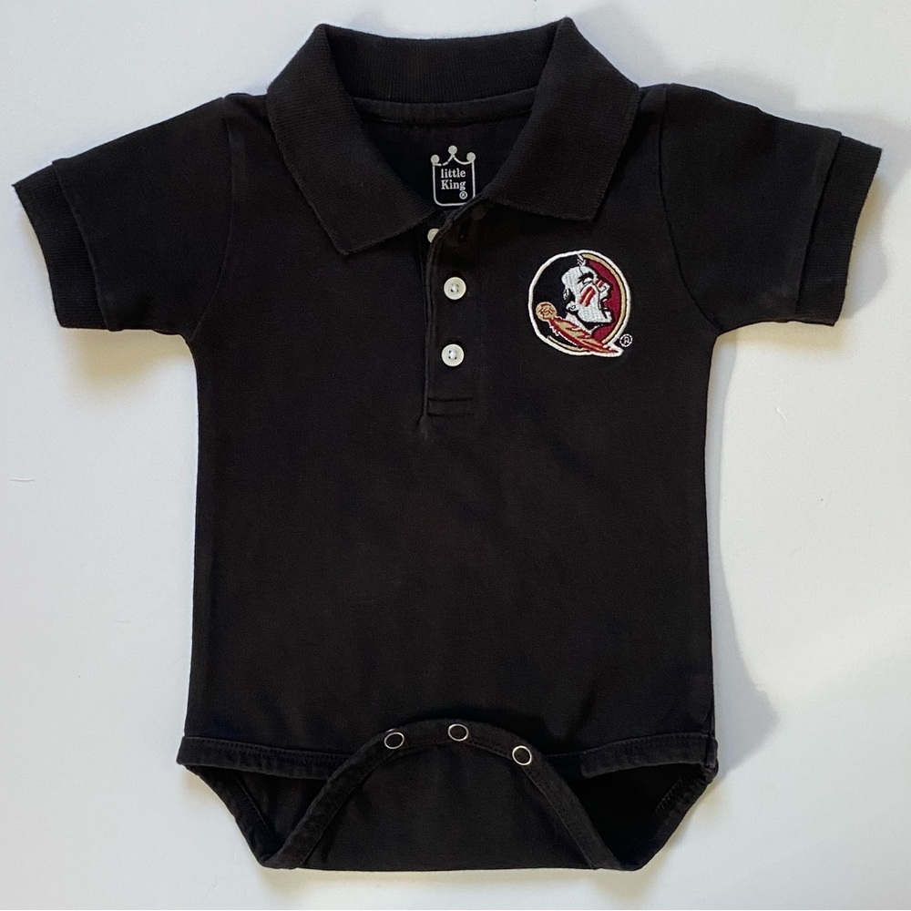Washington Redskins Polo Shirt Size 12 Months Football Black Baby Boys Snap Top